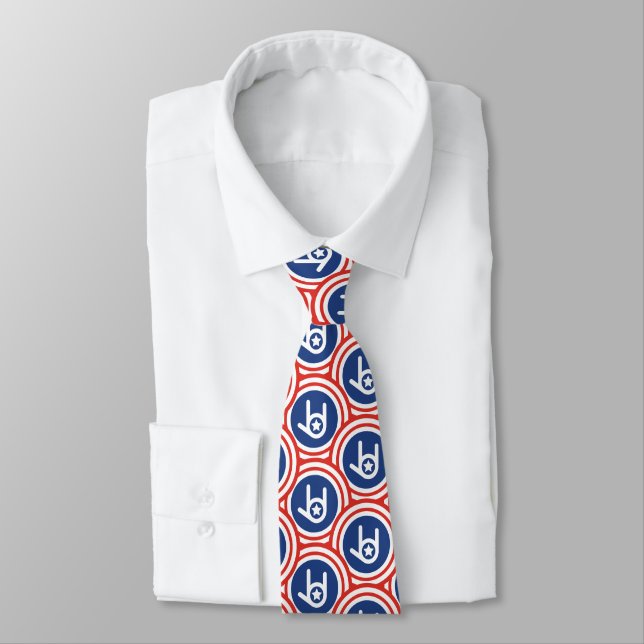 I Liebe You America Neck Tie Krawatte (Gebunden)