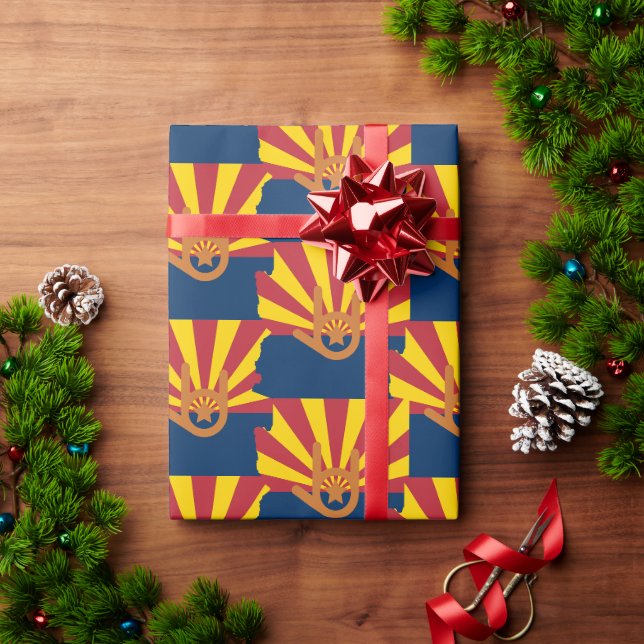 "I Liebe You Arizona" Geschenkpapier (Feiertagsgeschenk)