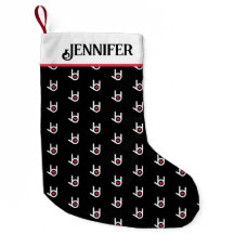 I Liebe You Black Christmas Strumpf