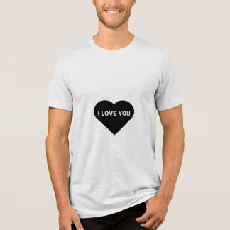 I Liebe You Black T Shirt Design