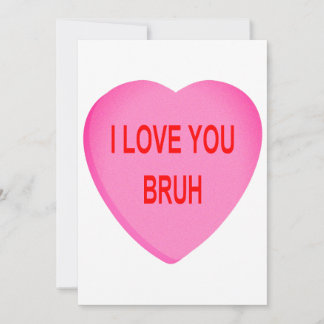 I Liebe You Bruh Feiertagskarte