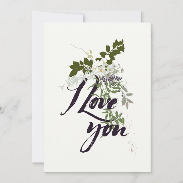 I Liebe You Card (Vorderseite)