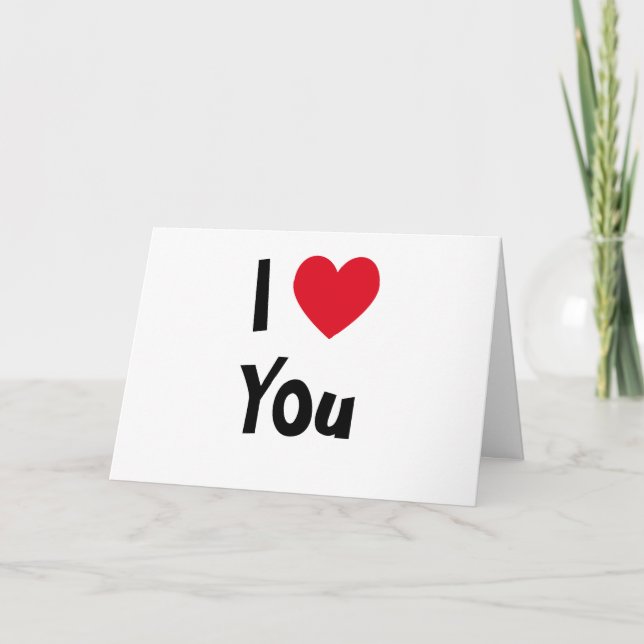 I Liebe You Card Feiertagskarte (Vorderseite)