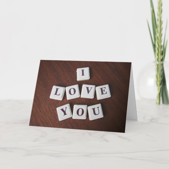 I Liebe You Card Karte (Vorderseite)