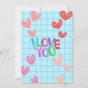 I Liebe You Card Valentine's Day Feiertagskarte