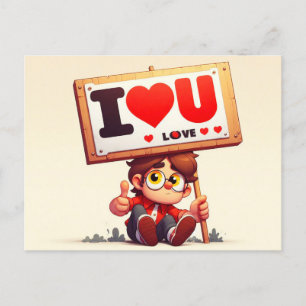 I Liebe You Cards Postkarte