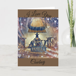 I Liebe You Cowboy Karte