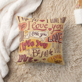 "I Liebe you" Drehkissen Kissen