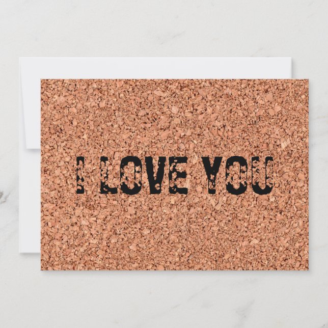 "I LIEBE YOU" EINLADUNG (Vorderseite)