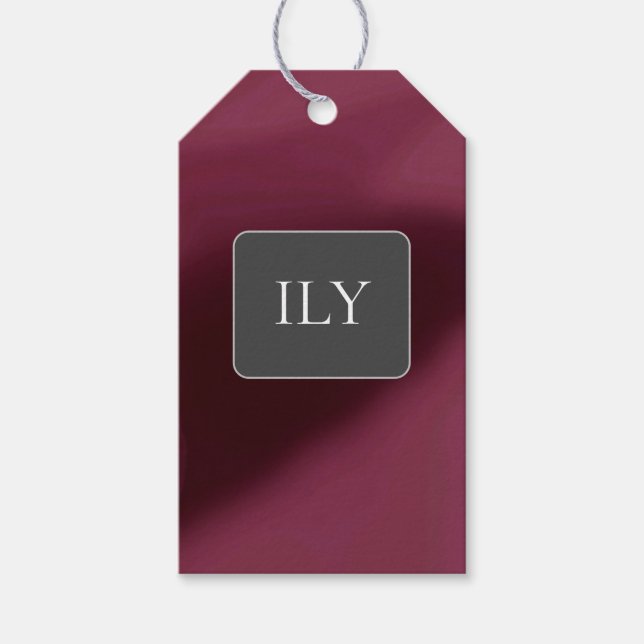 "I Liebe You"-Geschenkmarke Geschenkanhänger (Vorderseite)