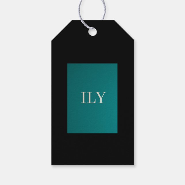 "I Liebe You"-Geschenkmarke Geschenkanhänger (Vorderseite)