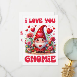 I Liebe You Gnomie - Valentine's Day Card Dankeskarte