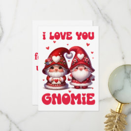 I Liebe You Gnomie - Valentine's Day Card Dankeskarte