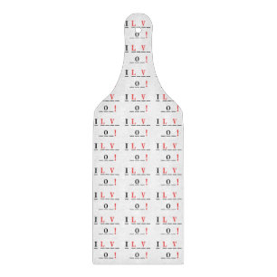 I Liebe You-Hangman Style by Shirley Taylor Schneidebrett