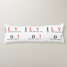I Liebe You-Hangman Style by Shirley Taylor Seitenschläferkissen