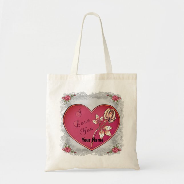 I Liebe You Heart Taschen (Vorne)