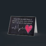 "I LIEBE YOU" HUSBAND JEDEN TAG KARTE<br><div class="desc">"ICH LIEBE DICH" UND "ICH VERMISSE DICH SO VIEL" UND "JEDEN TAG" HUSBAND. DIESE KARTE KANN FÜR "JEDES BESUCH" SEIN UND "JEDER TAG DES JAHRES" MACHEN SIE "IHR EIGENES" UND DANKE IHNEN,  DASS SIE HEUTE VON 1 MEINER 8 GESCHÄFTE GESCHAFFEN HABEN:)</div>