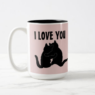 "I LIEBE YOU" KAFFEES MUGS ZWEIFARBIGE TASSE