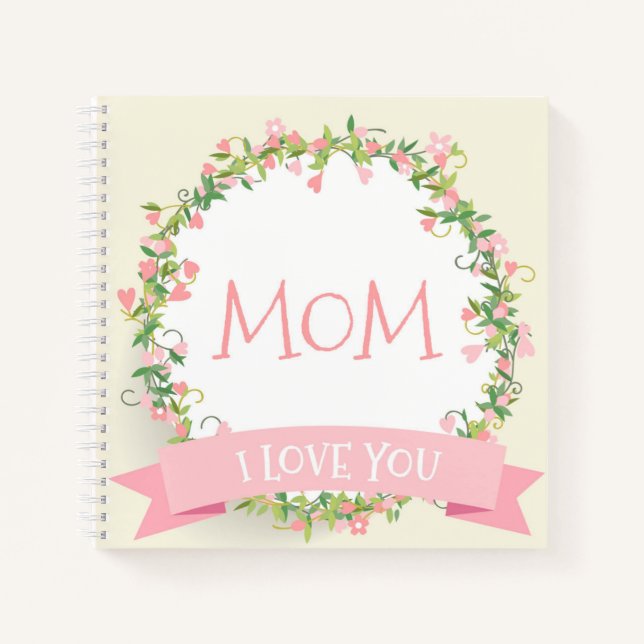 I Liebe You Mama Mother's Day Guestbook Notizbuch (Vorderseite)