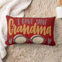 I Liebe You Oma Calligrafy Script Red