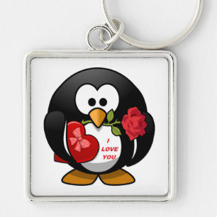 "I LIEBE YOU" PENGUIN SCHLÜSSELANHÄNGER