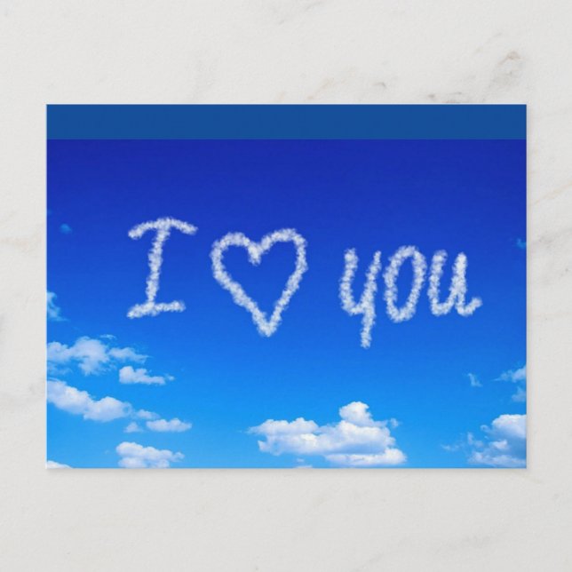 "I Liebe You" Postkarte (Vorderseite)