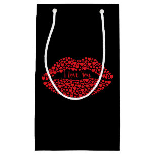 I Liebe You Red Lips Geschenktaschen Kleine Geschenktüte