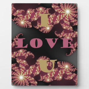 I Liebe You Sweetheart Fotoplatte