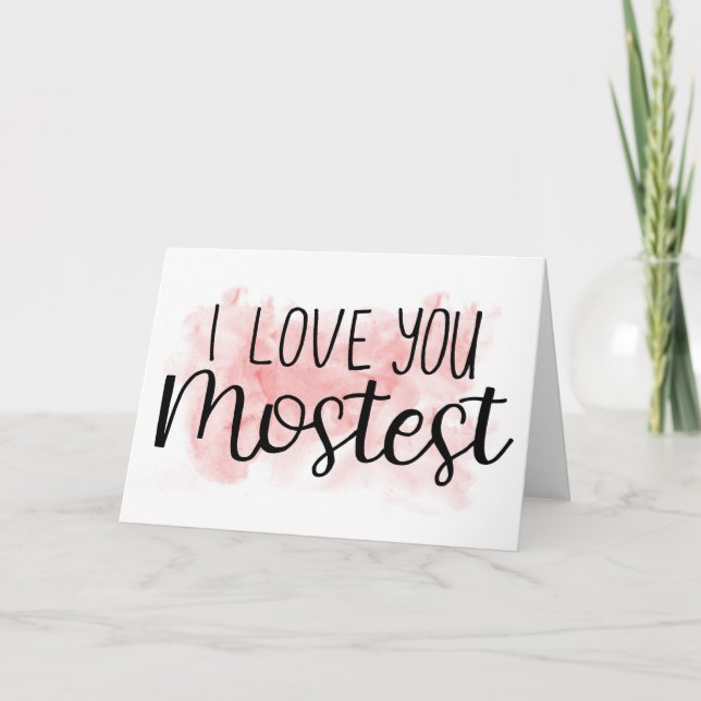 I Liebe You Valentine's Day Anniversary Card Dankeskarte (Vorderseite)