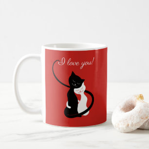 I Liebe You Valentinstag Cat Lover Kaffeetasse