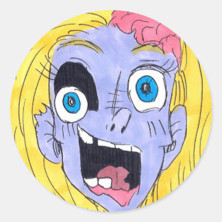 I Liebe You Zombie Runder Aufkleber