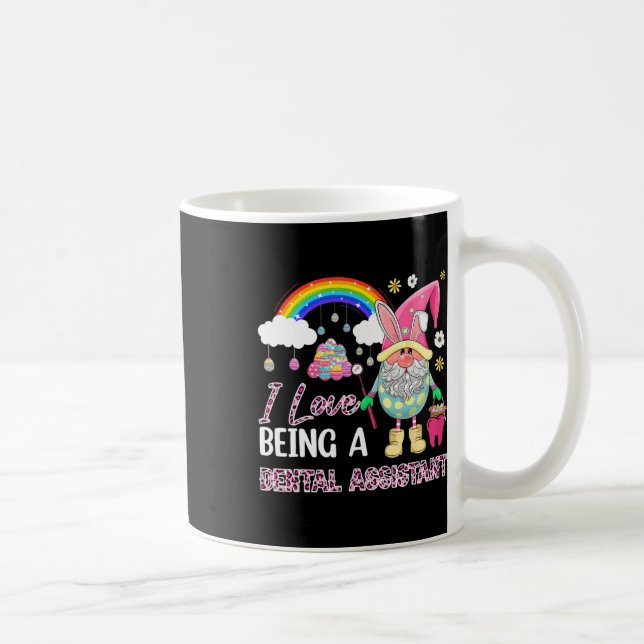 I Liebe, Zahnarztassistent zu sein Eierkörbchen Kaffeetasse (Rechts)