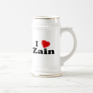 I Liebe Zain Bierglas