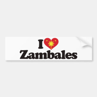 I Liebe Zambales Autoaufkleber