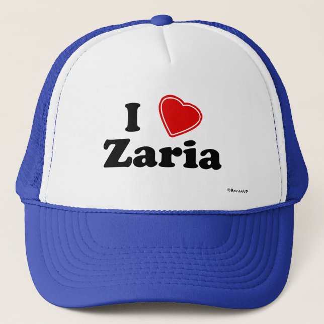 I Liebe Zaria Truckerkappe (Vorderseite)