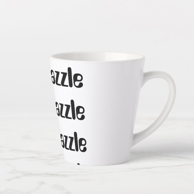 I Liebe Zazzle Latte Tasse (Rechts)