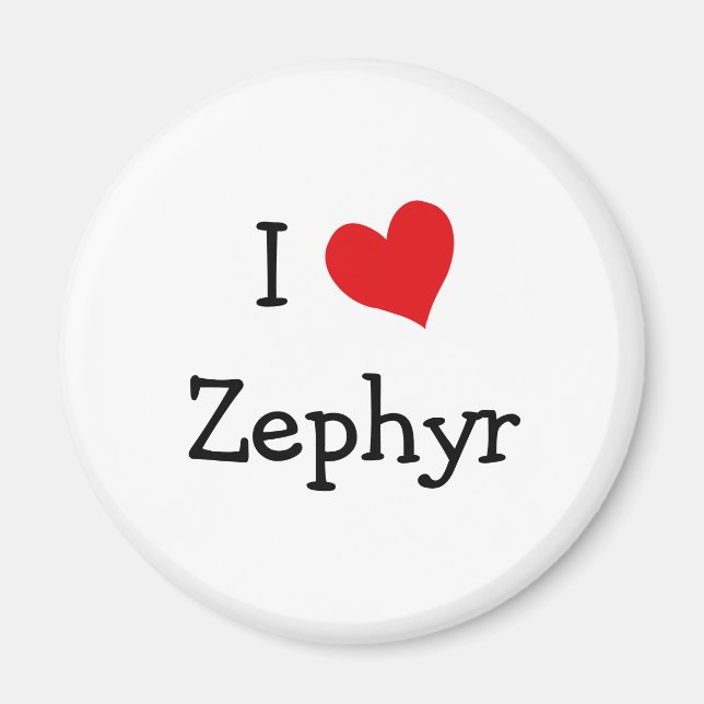 I Liebe Zephyr Magnet (Vorne)