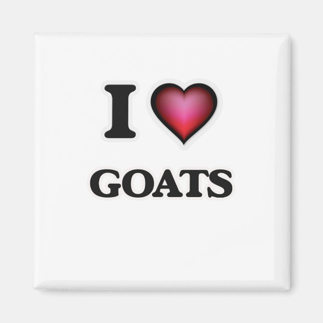 I Liebe Ziegen Magnet (Vorne)