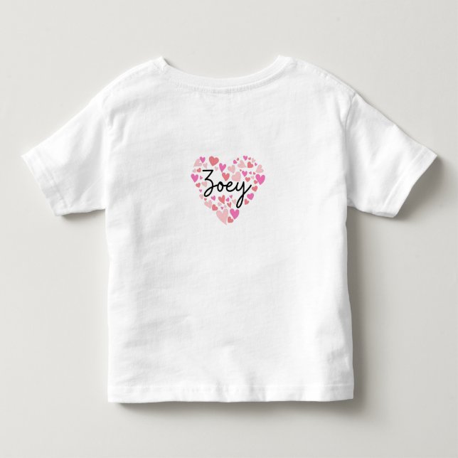 I Liebe Zoey Kleinkind T-shirt (Rückseite)