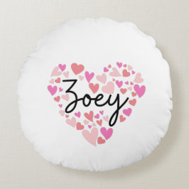 I Liebe Zoey Rundes Kissen
