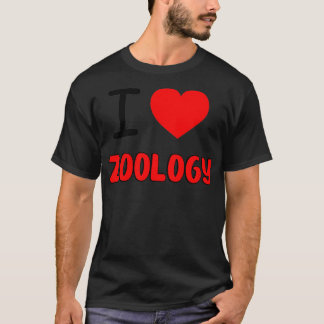 I Liebe Zoologiedesign Für Zoologen Geschenk T-Shirt