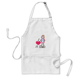 I Liebe zu backen Schürze