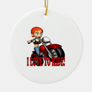 I Liebe zu reiten Keramikornament