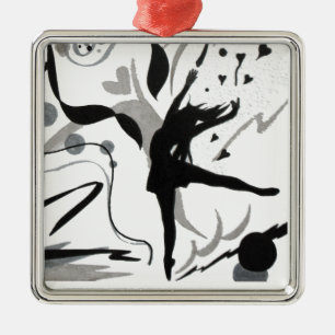 I Liebe zu tanzen! Ornament Aus Metall