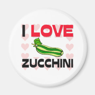 I Liebe-Zucchini Magnet