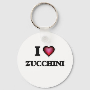 I Liebe Zucchini Schlüsselanhänger