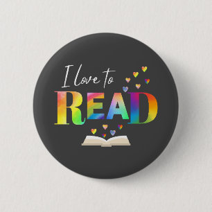 I Liebe zum Lesen Button