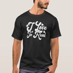 I Liebe zum Lesen der Bibliothek T-Shirt