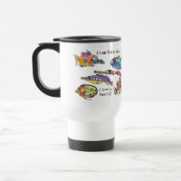 I Liebe zum Schnorcheln Spaß Cartoon Fisch Tasse