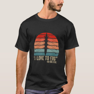 I Liebe zum Vintagen Ruderboot von Erg Retro Crew T-Shirt